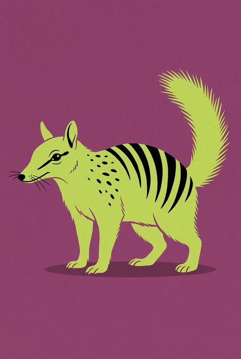 Numbat in side profile
